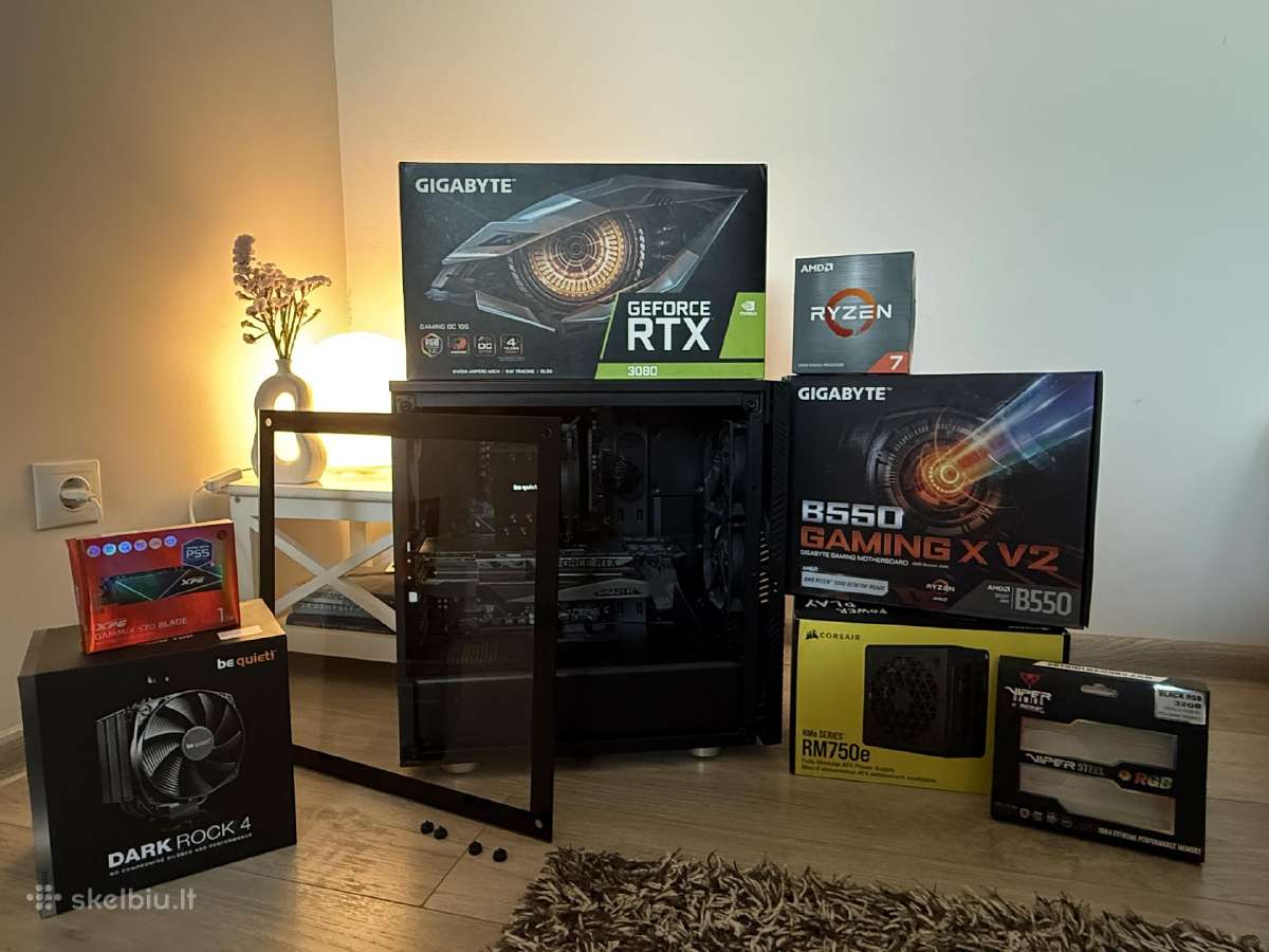 Rtx 3080 Ryzen 7 5800x 32 GB RAM Kompiuteris