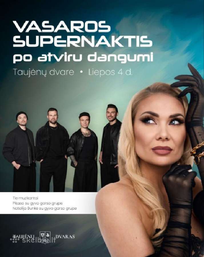 Natalija Bunkė ir Pikaso su gyvo garso grupėmis