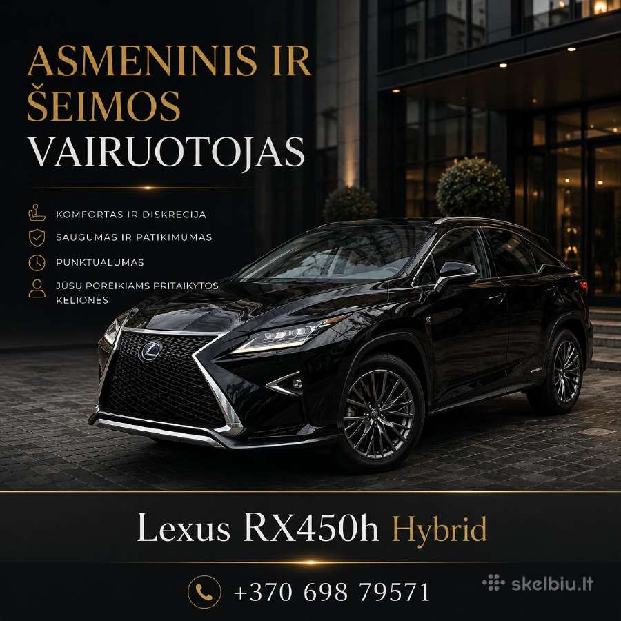 Asmeninis ir šeimos vairuotojas su nuosavu auto