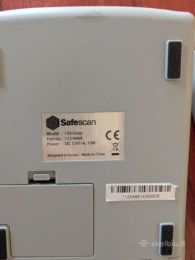 Pinigų tikrinimo aparatas Safescan 155i Grey - nuotraukos Nr. 2