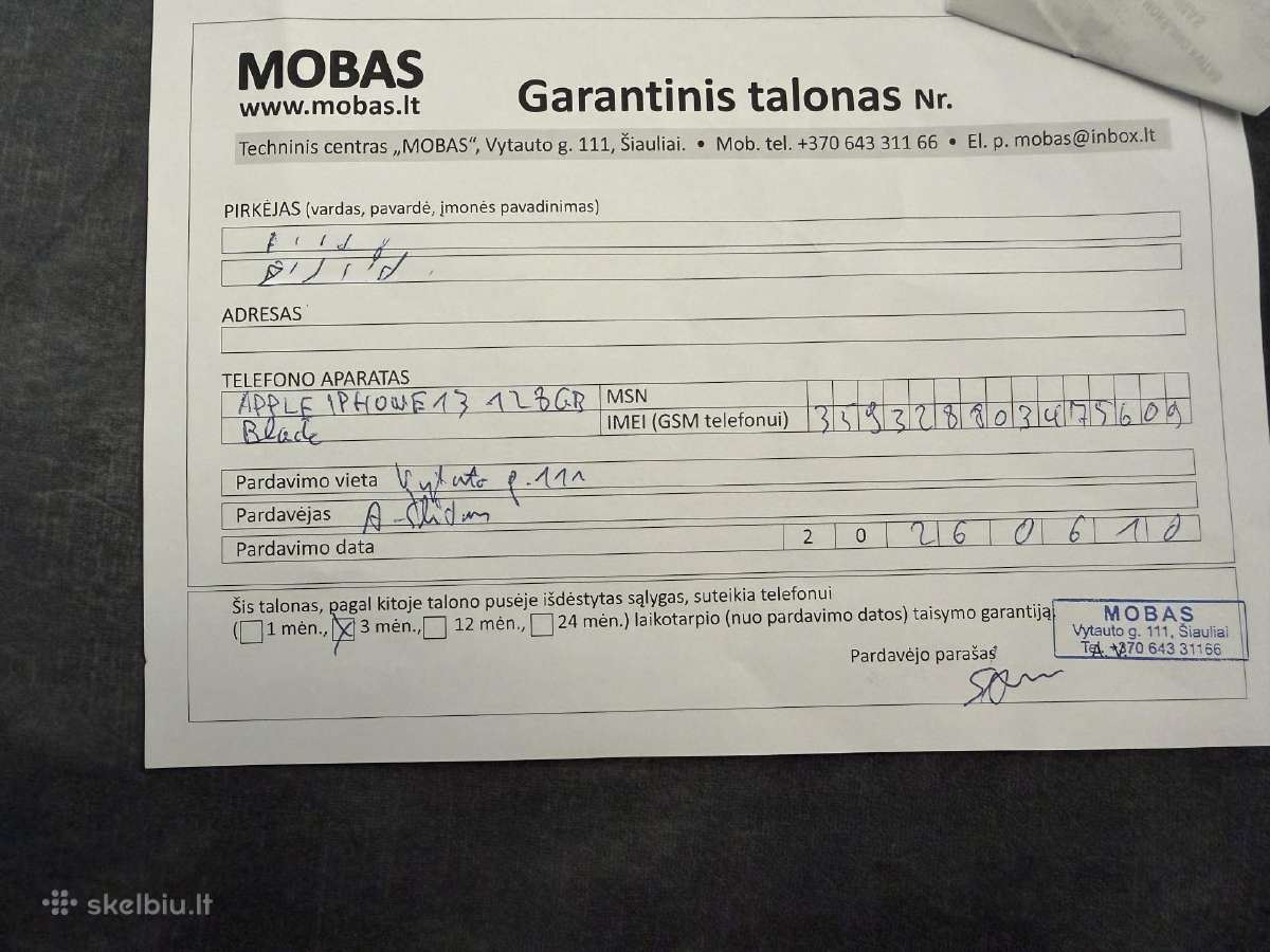 iPhone 13 128 GB - nuotraukos Nr. 4