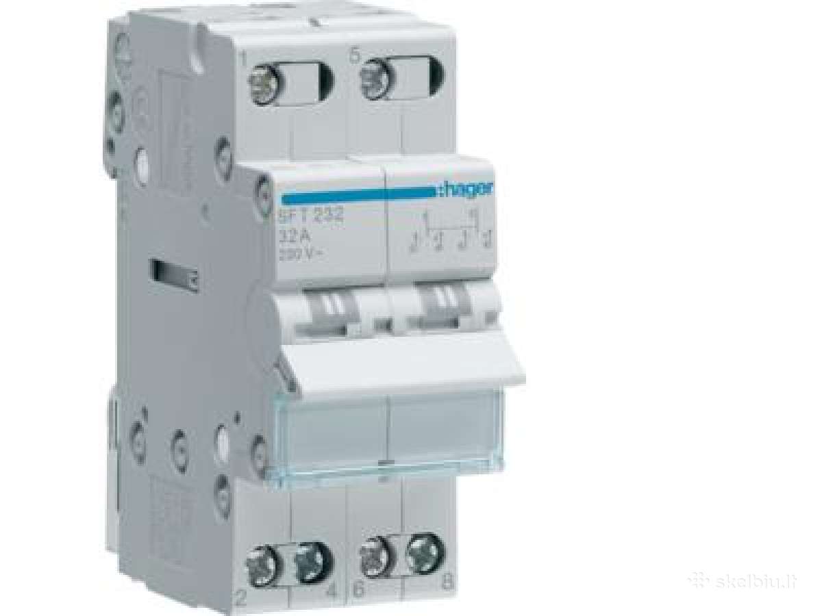Perjungiklis 2p 32a 1-0-2 2 modulių - Hager Sft232