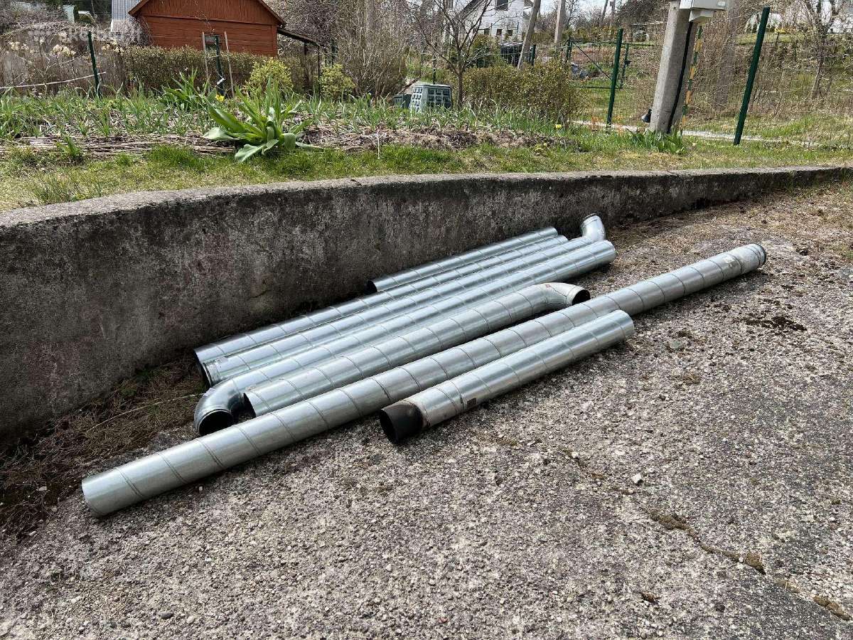 Ventiliaciniai vamzdžiai 12,5cm diametro