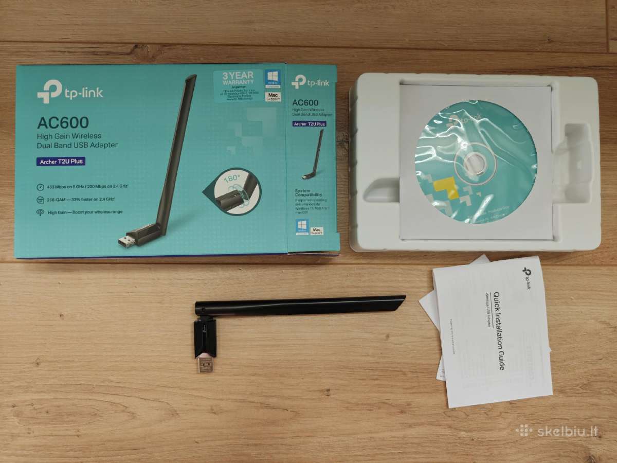 Archer T2u Plus WiFi adapteris