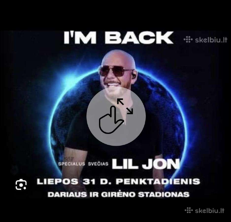 Parduodami du bilietai i Pitbull koncerta