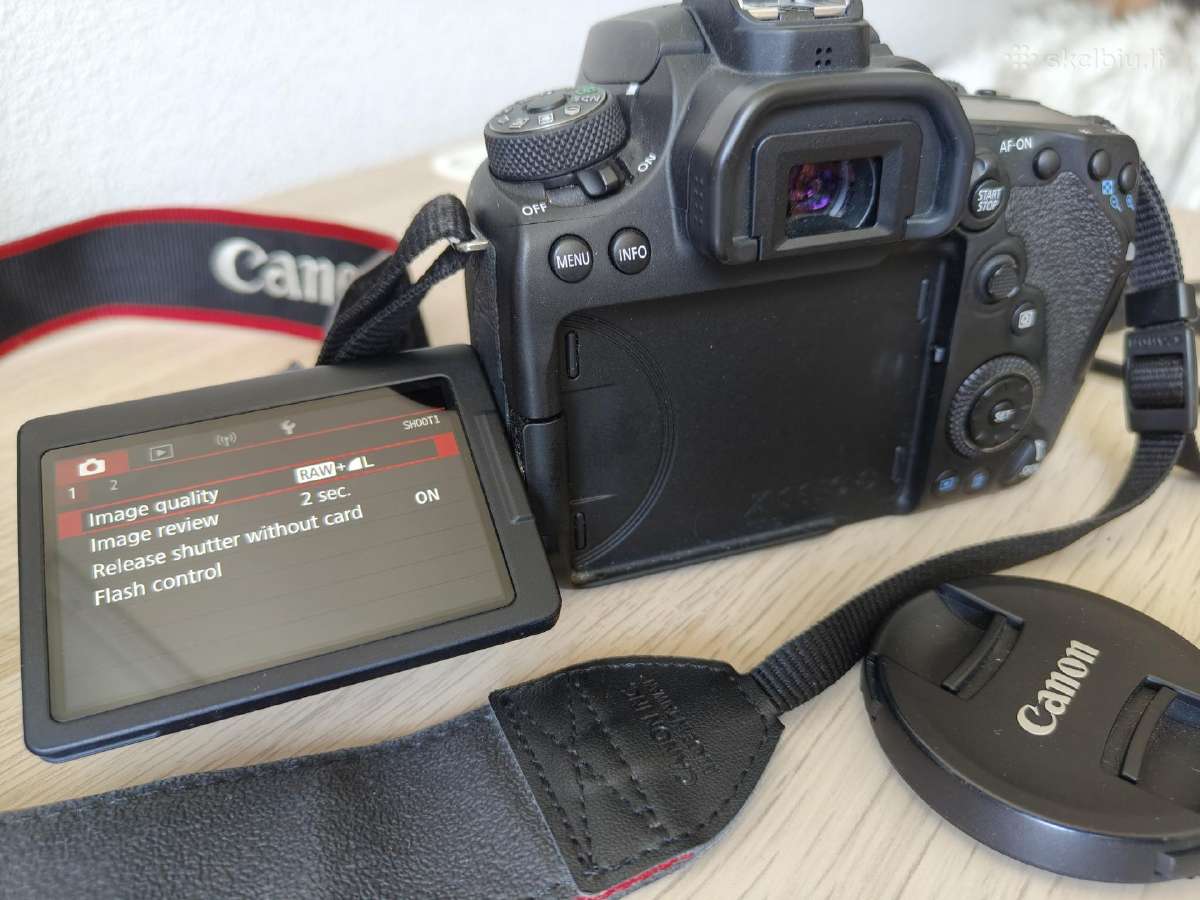 Canon EOS 90d fotoaparatas + objektyvas. - nuotraukos Nr. 2