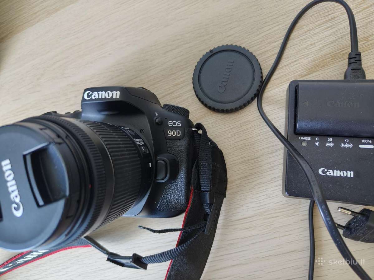 Canon EOS 90d fotoaparatas + objektyvas. - nuotraukos Nr. 3
