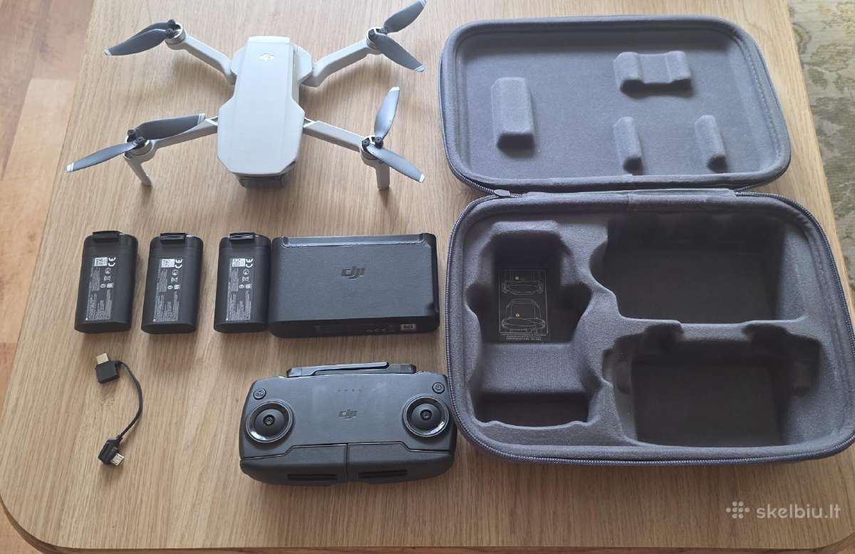 Mažai naudotas dronas Dji Mavic Mini Fly More Comb