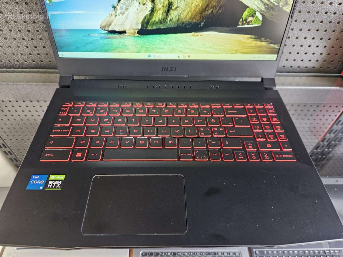 Msi Katana/15.6" /i5-11400h/16r/512ssd/rtx3060 6gb - nuotraukos Nr. 2