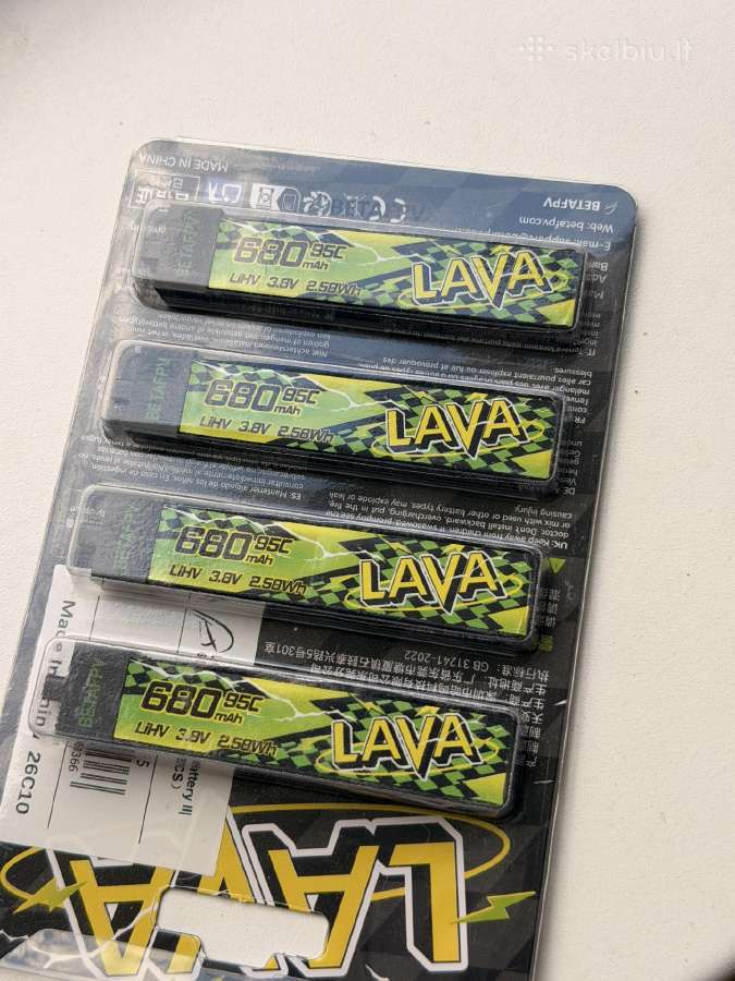 Lava Lipo fpv baterijos 680mah