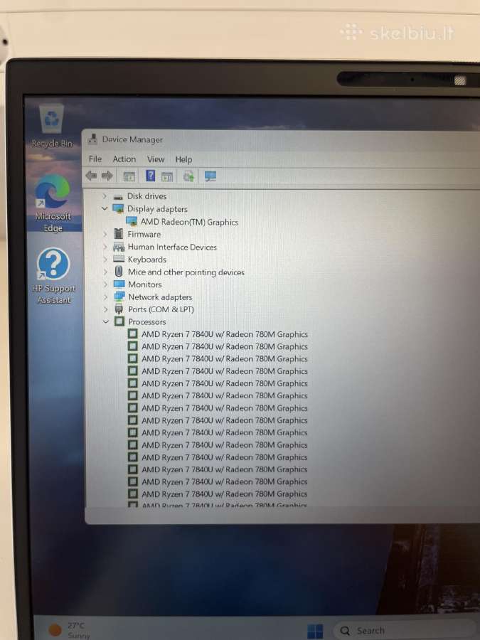 Hp Elitebook 835 G10 Ryzen7 7840u 32gb 512gb - nuotraukos Nr. 9