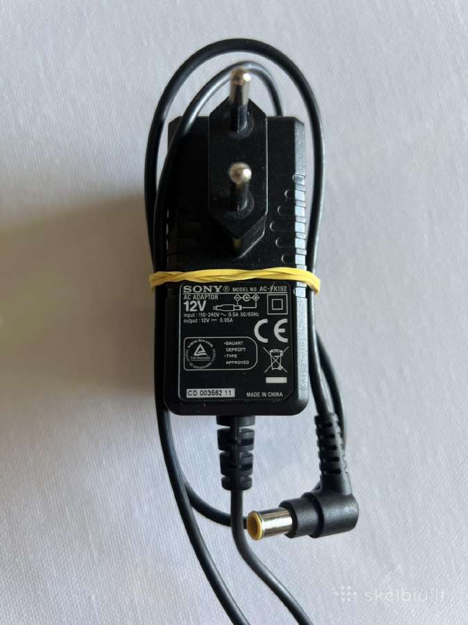 Sony Ac Adaptor Model-ac-fx192 Output-12v-0.95a - nuotraukos Nr. 2