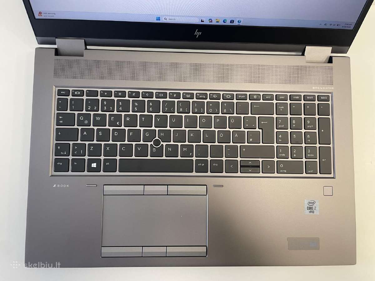 Hp Zbook Fury G7 i7-10850h 64gb RAM 1tb SSD - nuotraukos Nr. 4