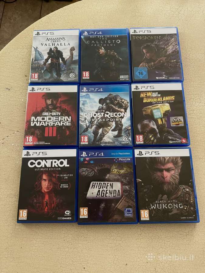 Ps5 ir Ps4 žaidimai