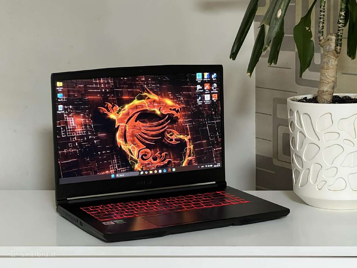 Parduodamas Msi Gf63 Thin su Gtx 1650, I5-10k.