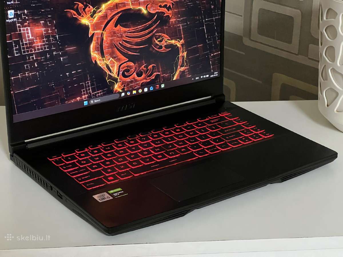 Parduodamas Msi Gf63 Thin su Gtx 1650, I5-10k. - nuotraukos Nr. 3