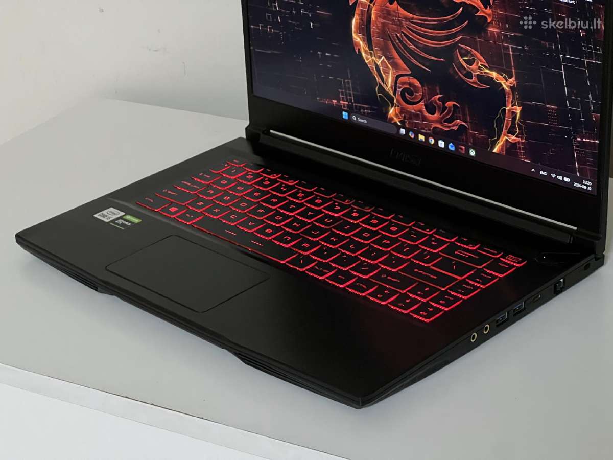 Parduodamas Msi Gf63 Thin su Gtx 1650, I5-10k. - nuotraukos Nr. 4
