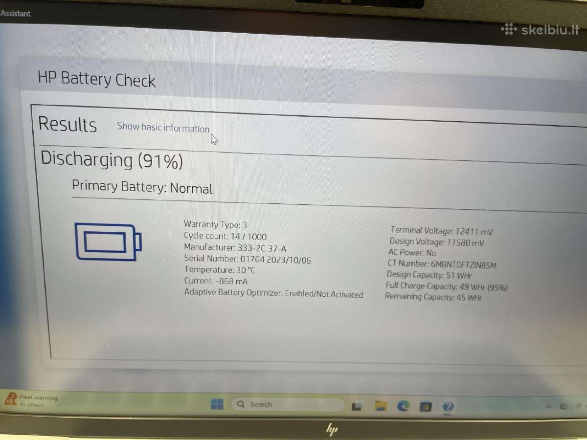 Elitebook 640 G10 i5-1345u 16gm RAM 512gb SSD - nuotraukos Nr. 10