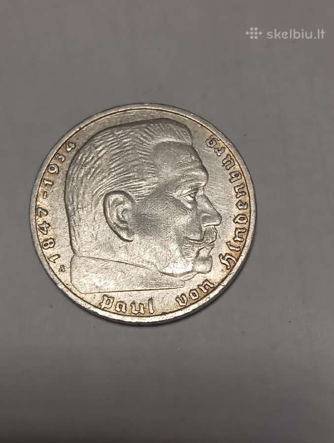 1939m. A 2 reichmarkės