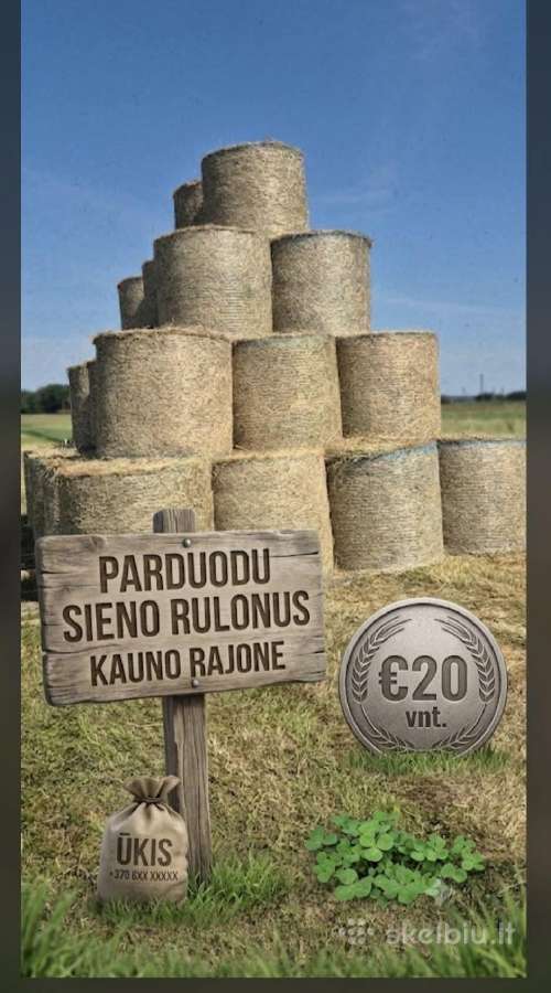 Šieno rulonai