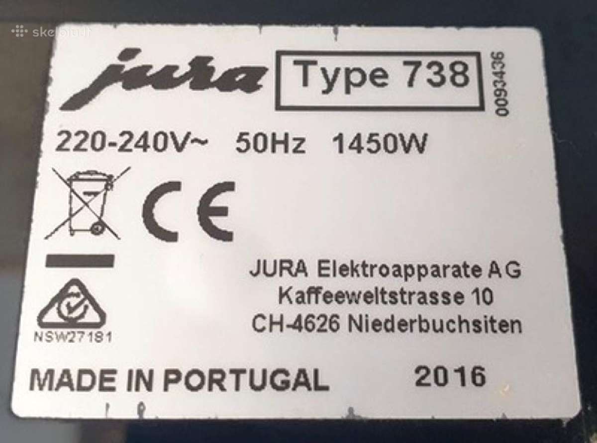 Jura Ena Micro 90 - nuotraukos Nr. 5