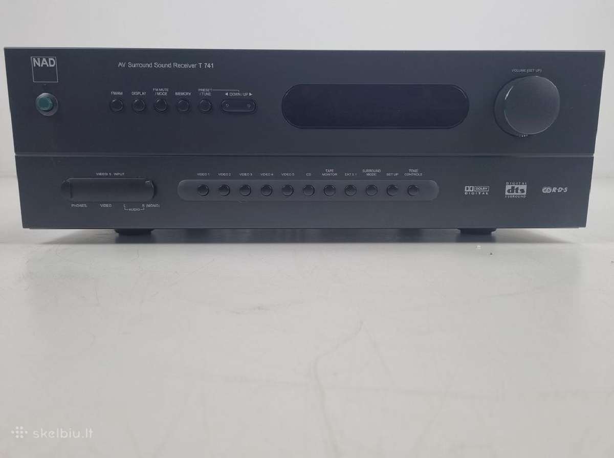 Nad T741 nėra garso