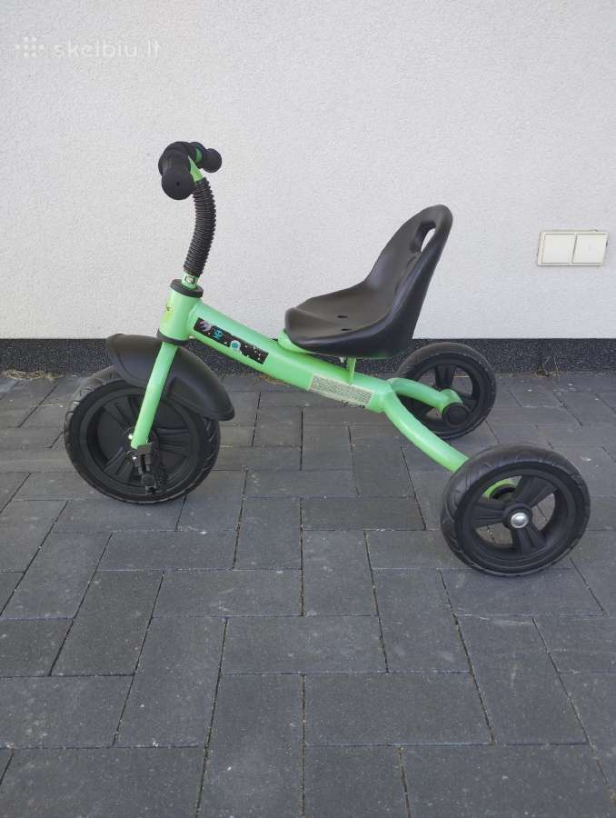 Triratukas Bimbo bike Cosmo(juodas/žalias) - nuotraukos Nr. 4