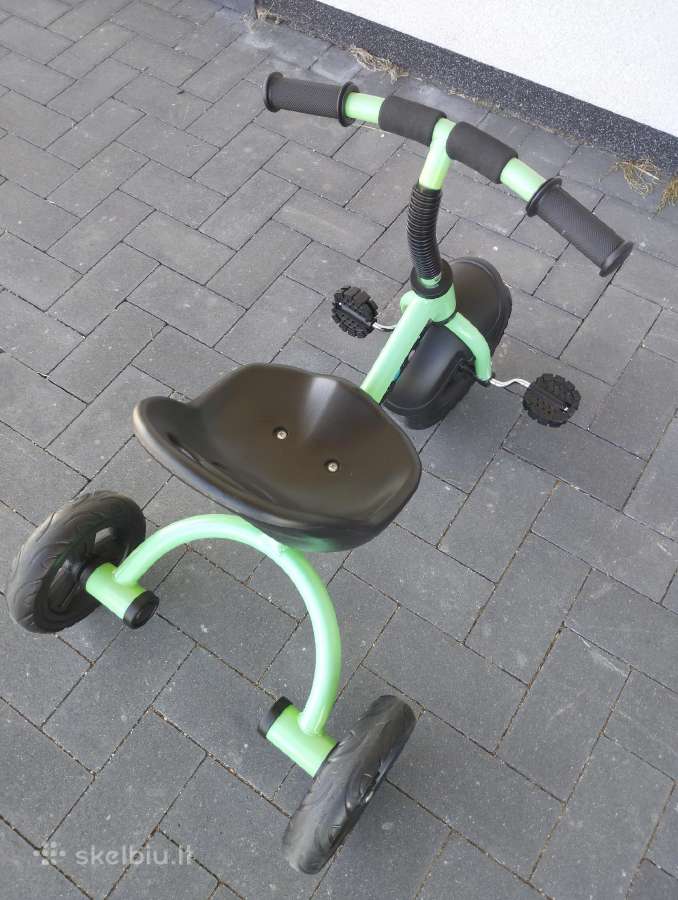 Triratukas Bimbo bike Cosmo(juodas/žalias) - nuotraukos Nr. 5