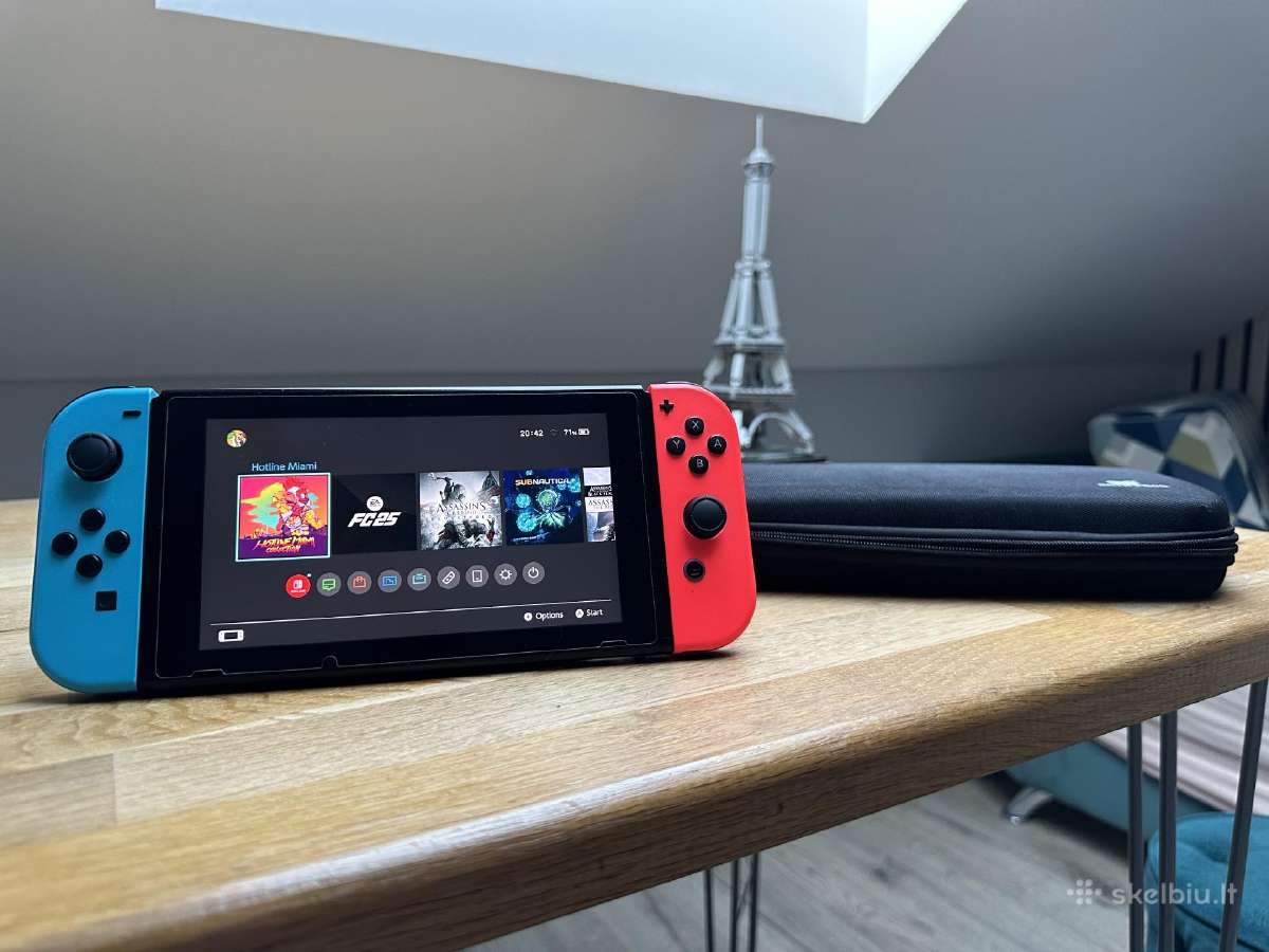 Nintendo Switch V1 (Atrištas / Unpatched), 256gb +