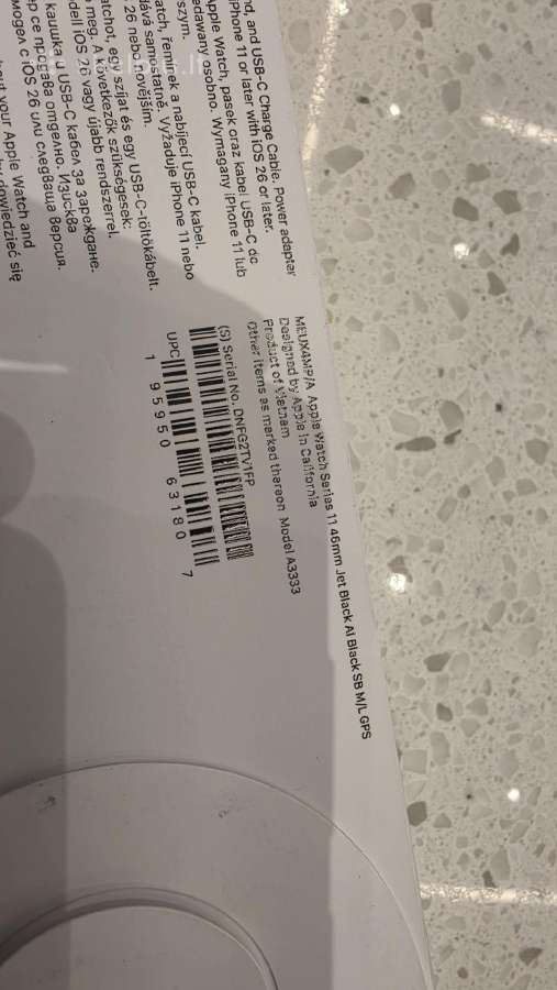 Apple watch 11 46mm Jet Black