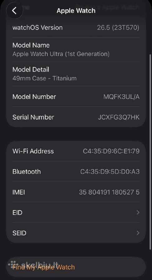 Apple watch ultra 49mm - nuotraukos Nr. 13