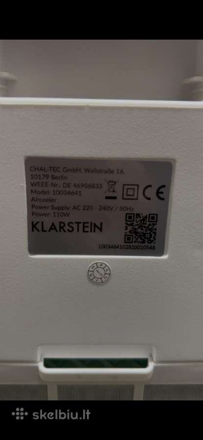 Klarstein oro vėsintuvas