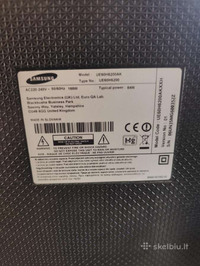 Samsung 60" coliu 150cm