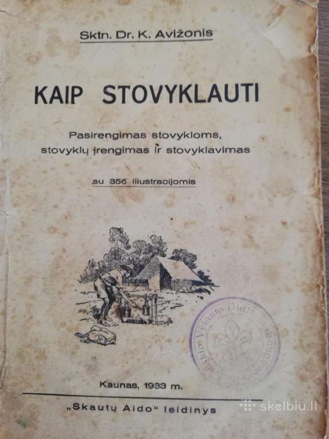 Kaip stoviklauti.1933m