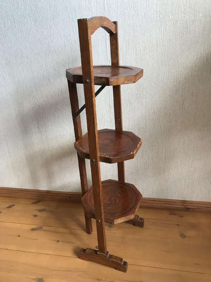 Antikvarinis trigubas stalelis - nuotraukos Nr. 6