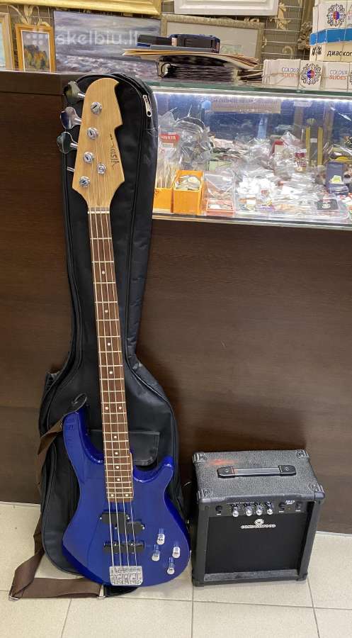 Bosinė gitara Vision su kubu Condorwood