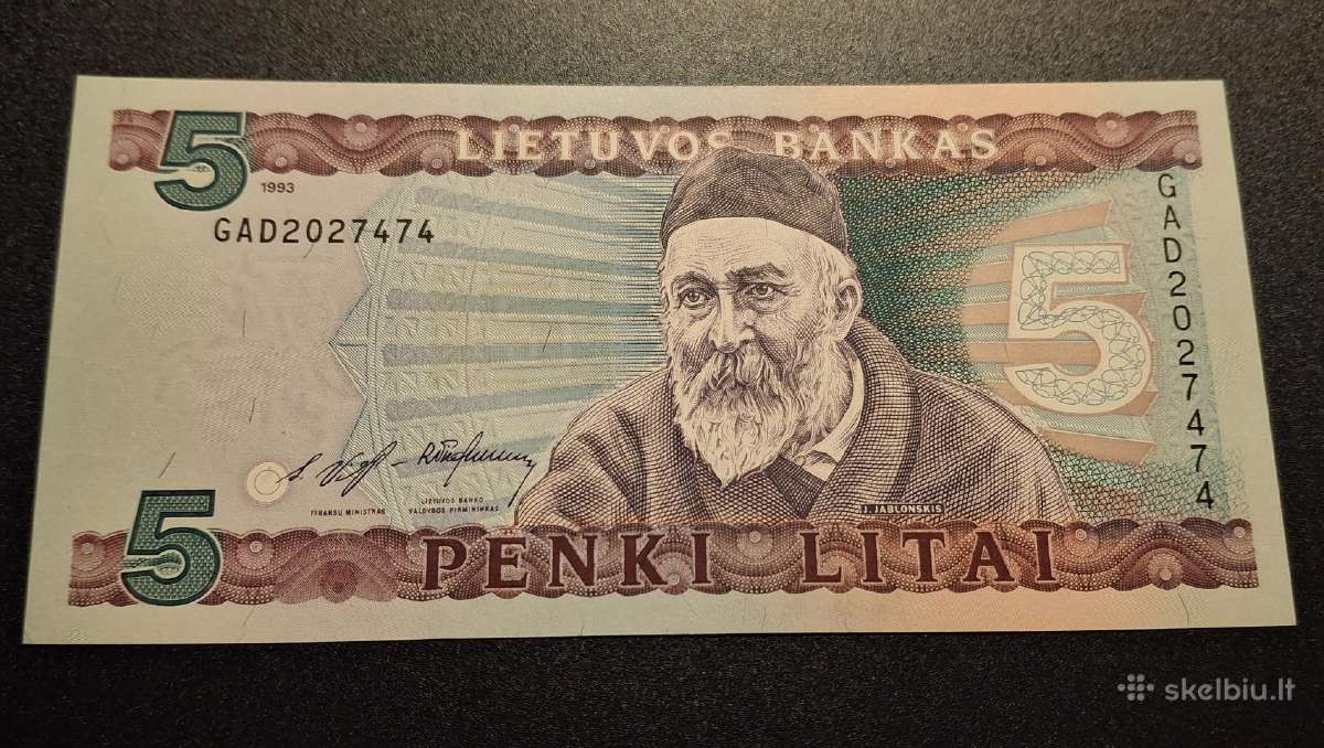 5 litai 1993