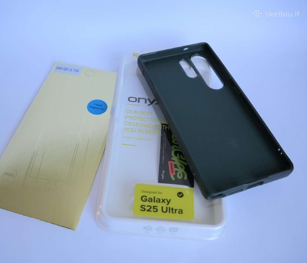 ! Samsung S25 Ultra dėklas Ringke Onyx + stiklas ! - nuotraukos Nr. 2