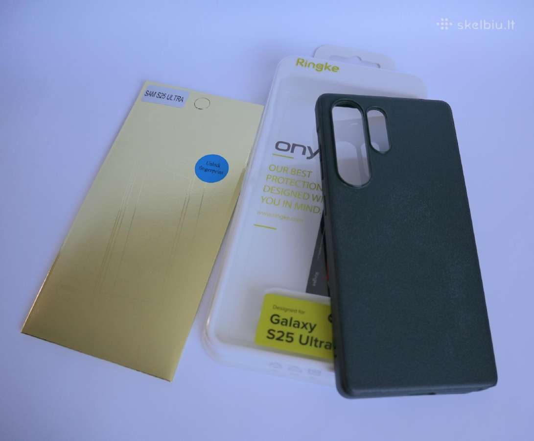 ! Samsung S25 Ultra dėklas Ringke Onyx + stiklas ! - nuotraukos Nr. 5