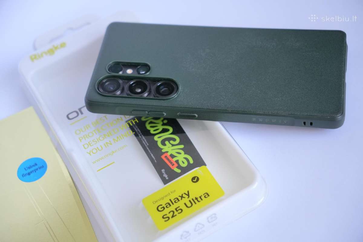 ! Samsung S25 Ultra dėklas Ringke Onyx + stiklas ! - nuotraukos Nr. 11