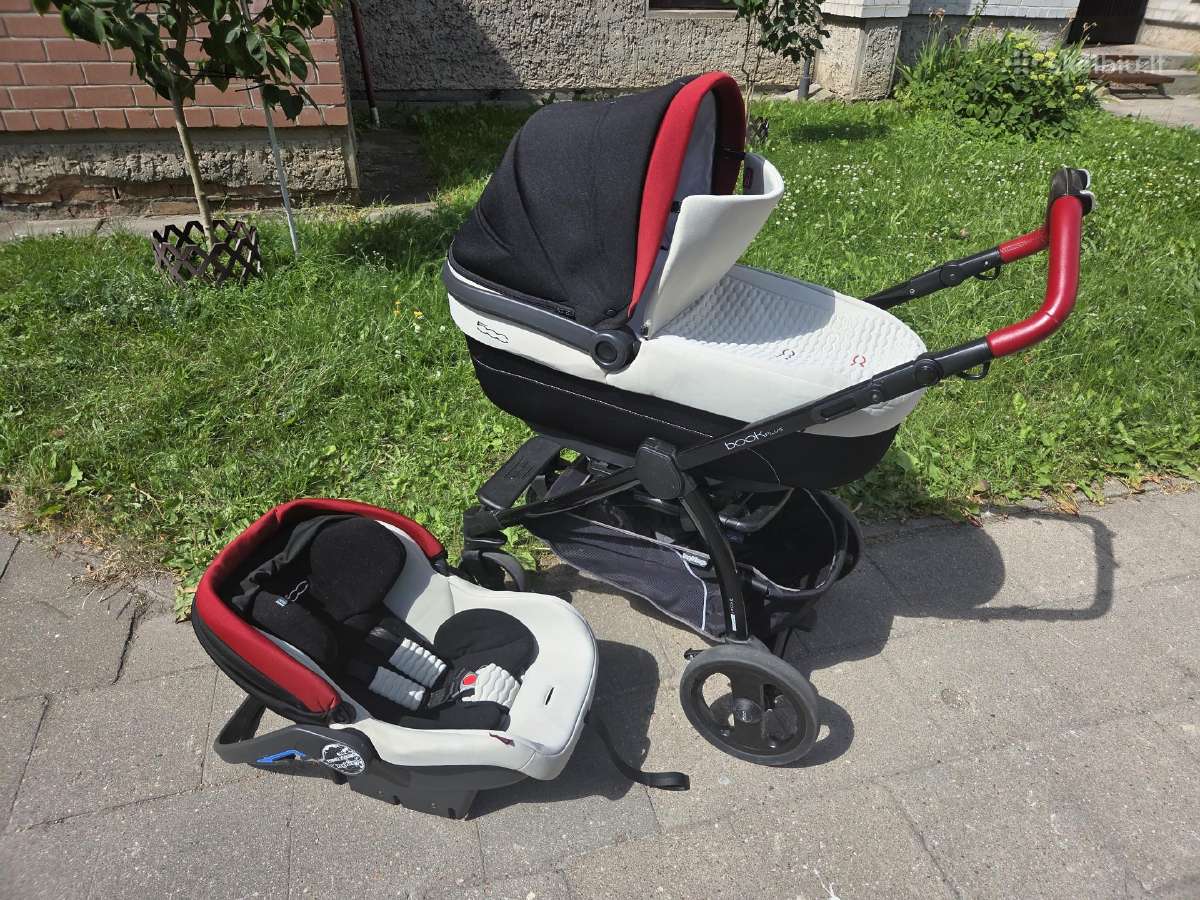 Geros būklės Peg Perego Book Plus 3-in-1 vežimėlis - nuotraukos Nr. 2
