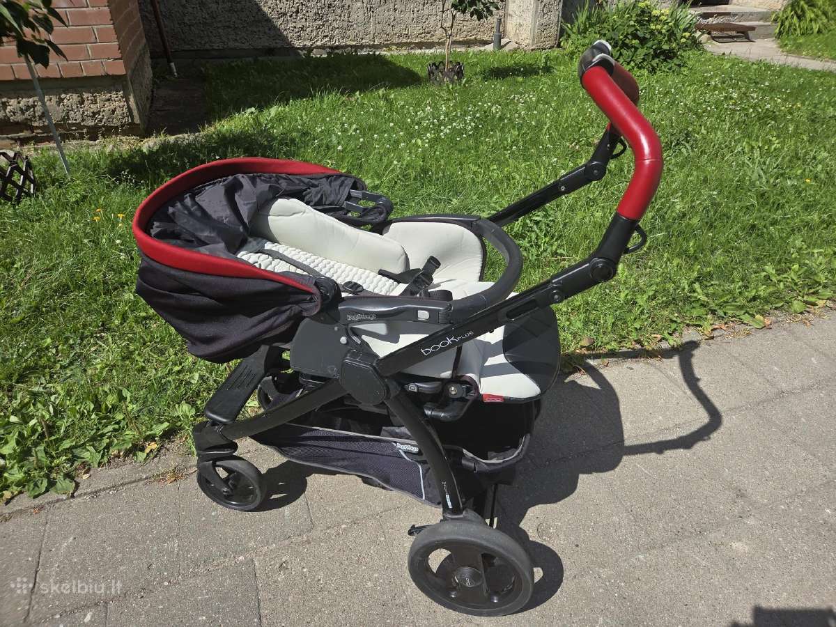 Geros būklės Peg Perego Book Plus 3-in-1 vežimėlis - nuotraukos Nr. 11