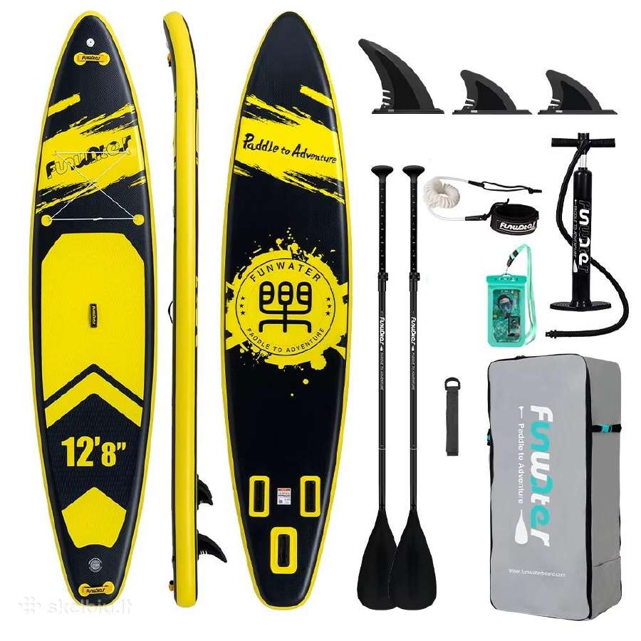 Naujos Funwater irklentės 335x85x15cm 165kg Sup - nuotraukos Nr. 8