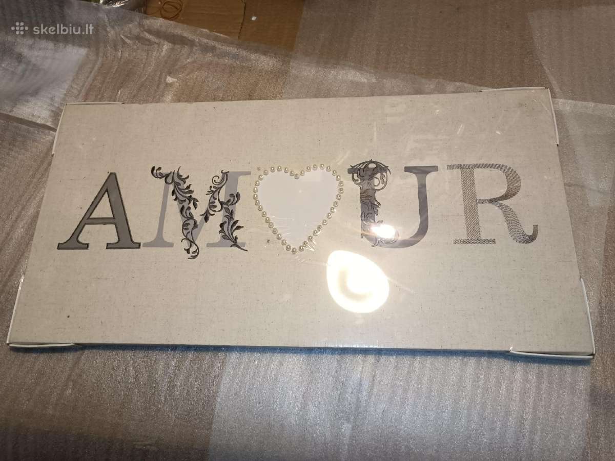 Minimalistinis paveikslas meilei "Amour", drobė - nuotraukos Nr. 10