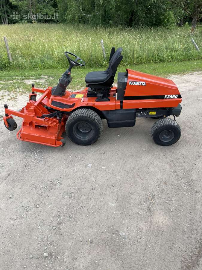 Sodo traktoriukas Kubota F3560 4x4 - nuotraukos Nr. 6
