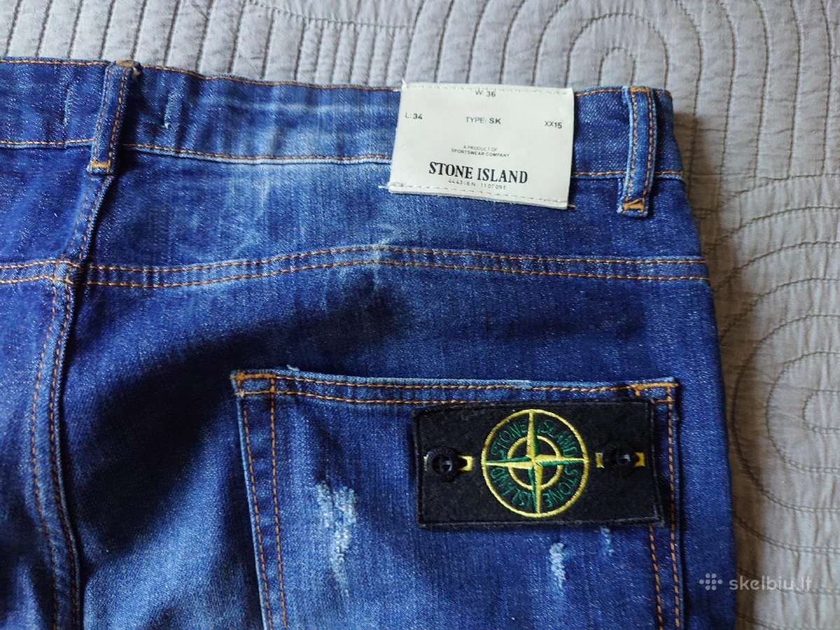 Vyriški dzinsiniai šortai Stone island. - nuotraukos Nr. 3