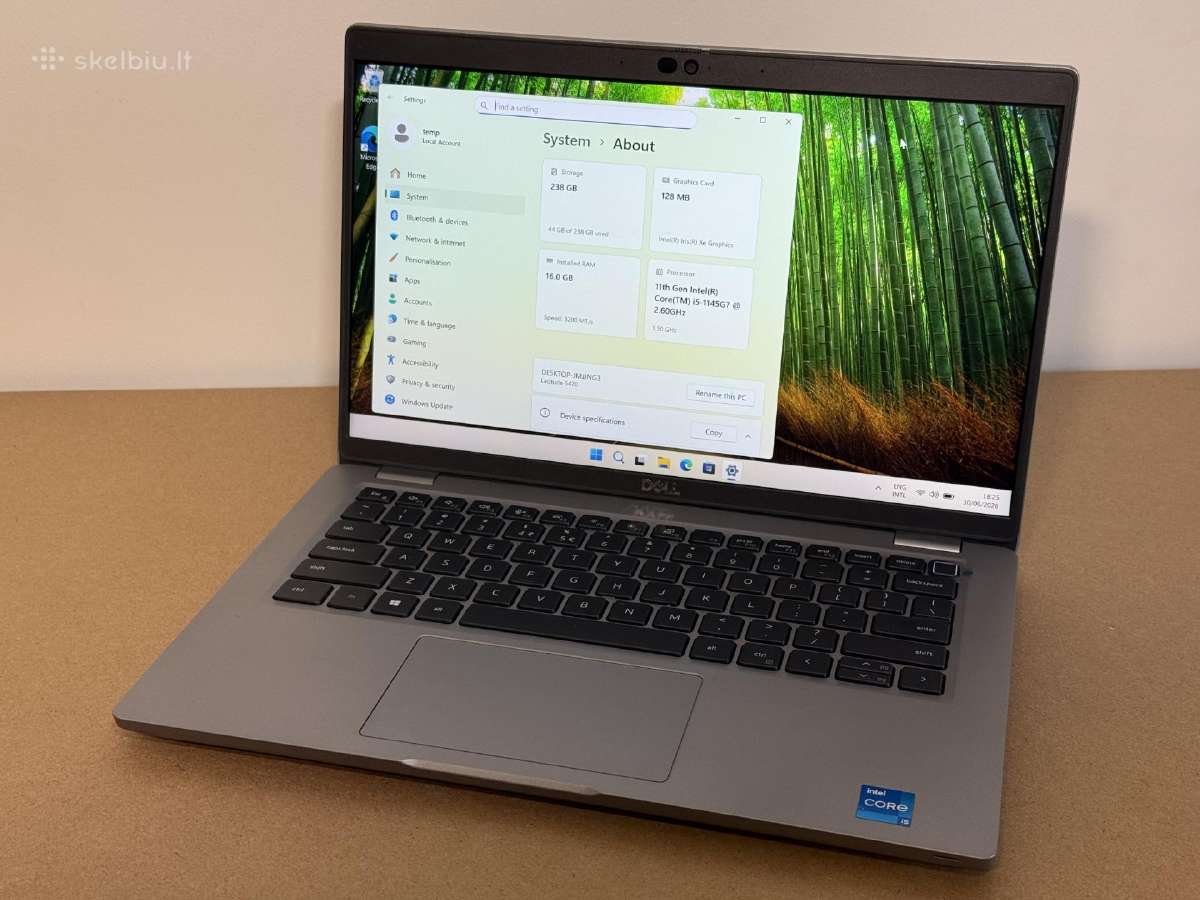 Dell Latitude 5420 modernus nešiojamas kompiuteris