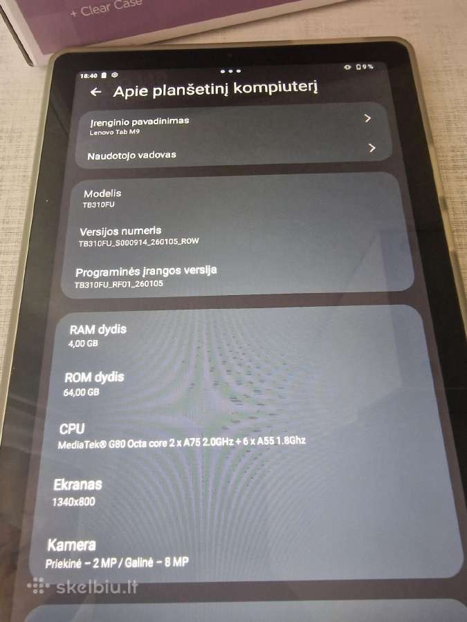 Lenovo Tab M9 + Case 4/64