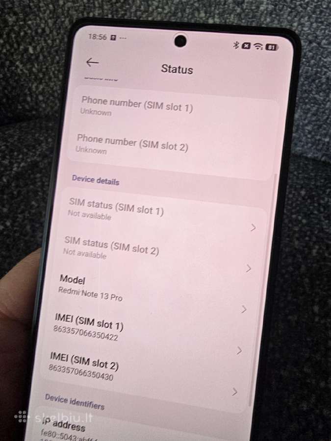 Xiaomi redmi note 13 pro 256gb - nuotraukos Nr. 9