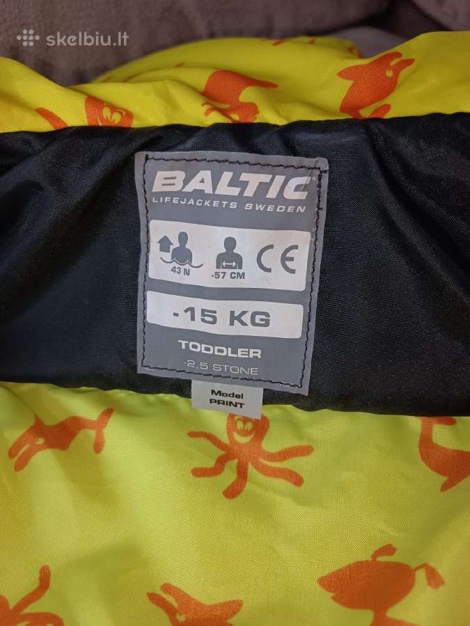 Vaikiška jūrinė gelbėjimo liemenė Baltic, 15 kg. - nuotraukos Nr. 5